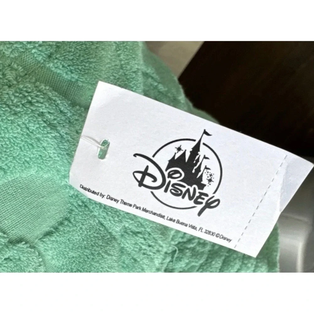 Disney Parks Kids Teal Terry Cloth Bucket Hat Mickey Donald Goofy Embossed NWT